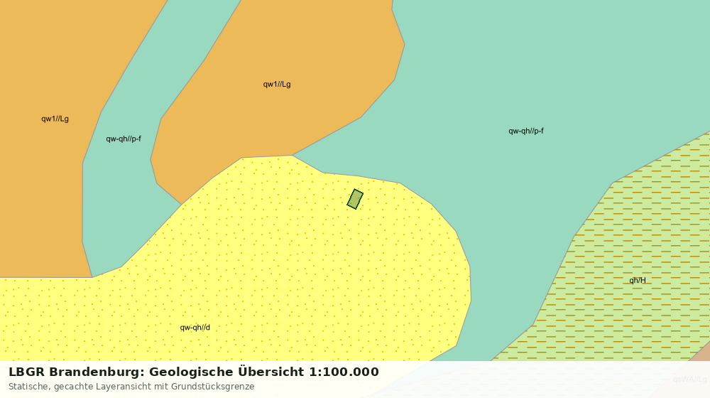 Statische Kartenansicht: LBGR Brandenburg: Geologische Übersicht 1:100.000