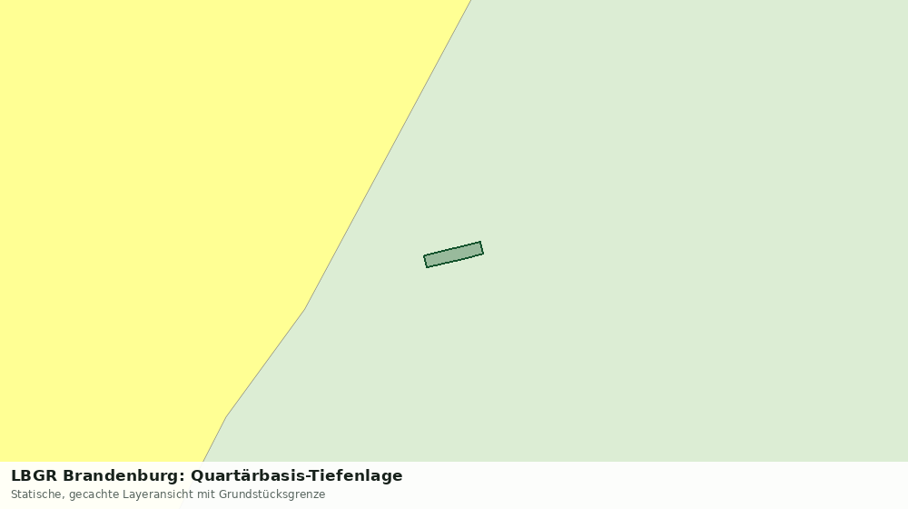 Statische Kartenansicht: LBGR Brandenburg: Quartärbasis-Tiefenlage