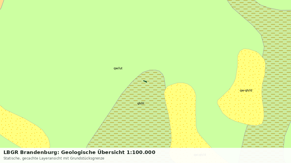 Statische Kartenansicht: LBGR Brandenburg: Geologische Übersicht 1:100.000