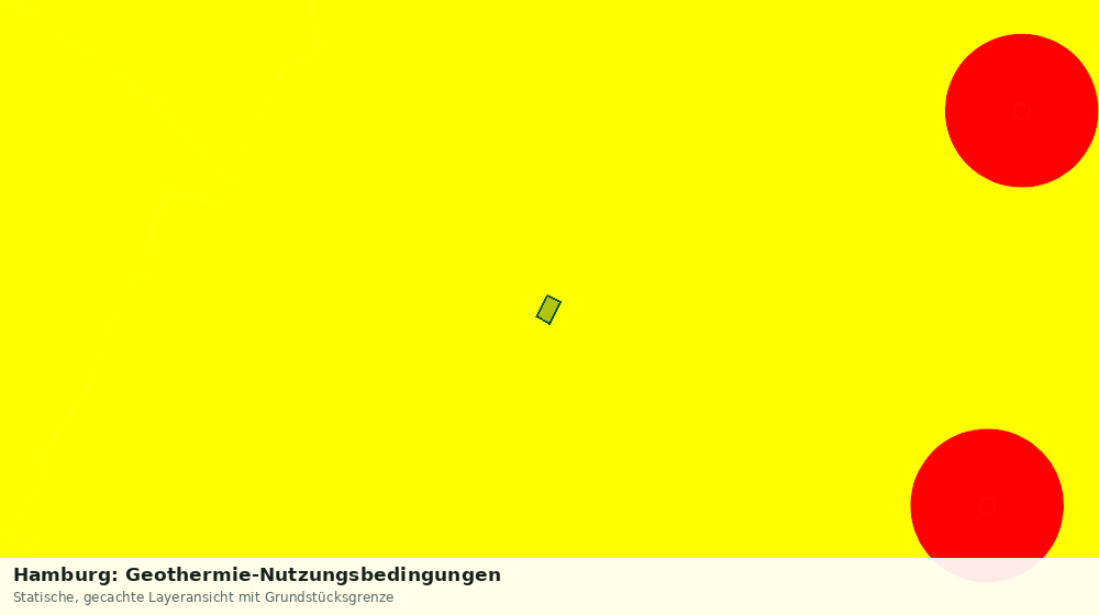 Statische Kartenansicht: Hamburg: Geothermie-Nutzungsbedingungen