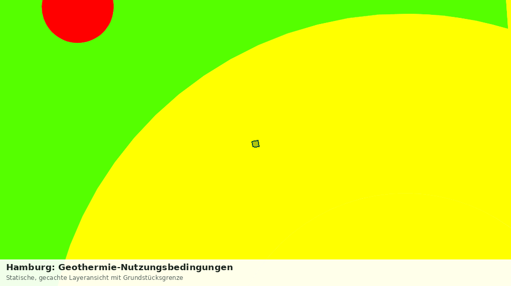 Statische Kartenansicht: Hamburg: Geothermie-Nutzungsbedingungen