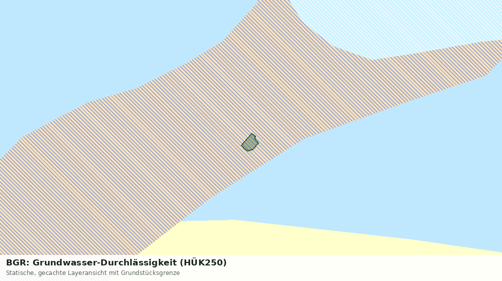 Statische Kartenansicht: BGR: Grundwasser-Durchlässigkeit (HÜK250)