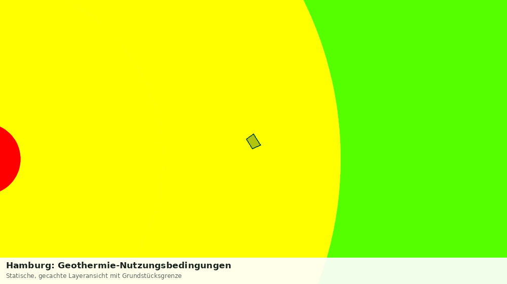 Statische Kartenansicht: Hamburg: Geothermie-Nutzungsbedingungen