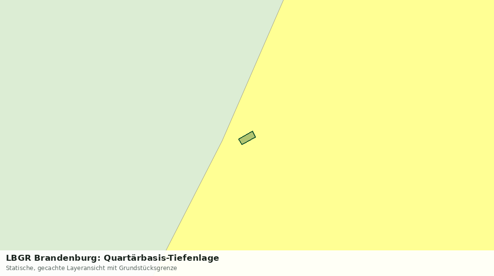Statische Kartenansicht: LBGR Brandenburg: Quartärbasis-Tiefenlage