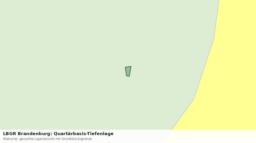 Statische Kartenansicht: LBGR Brandenburg: Quartärbasis-Tiefenlage