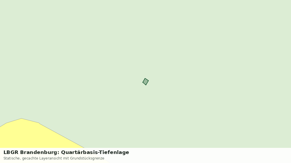 Statische Kartenansicht: LBGR Brandenburg: Quartärbasis-Tiefenlage