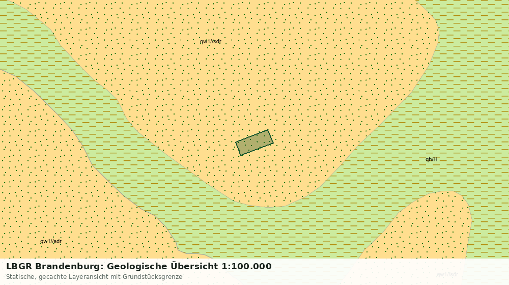 Statische Kartenansicht: LBGR Brandenburg: Geologische Übersicht 1:100.000