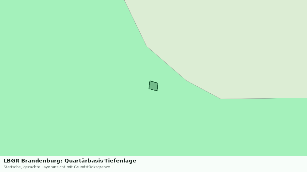 Statische Kartenansicht: LBGR Brandenburg: Quartärbasis-Tiefenlage