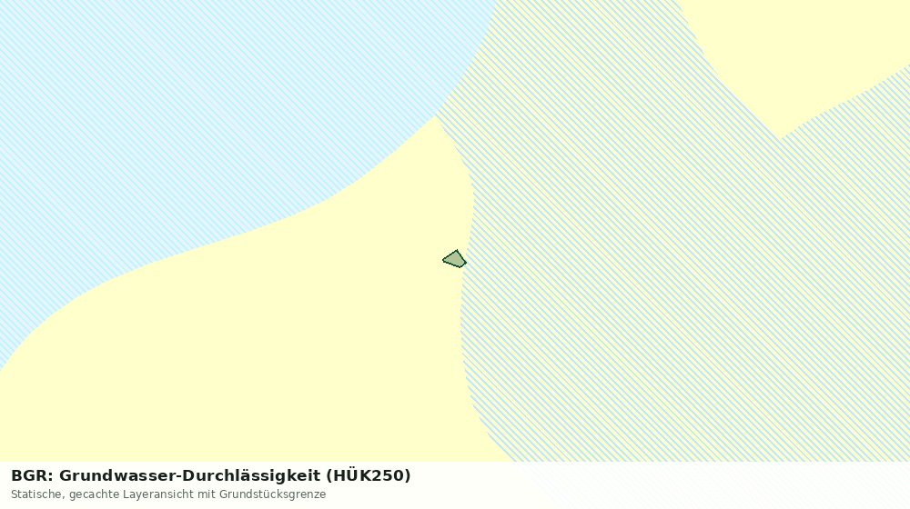 Statische Kartenansicht: BGR: Grundwasser-Durchlässigkeit (HÜK250)