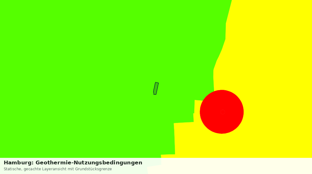 Statische Kartenansicht: Hamburg: Geothermie-Nutzungsbedingungen