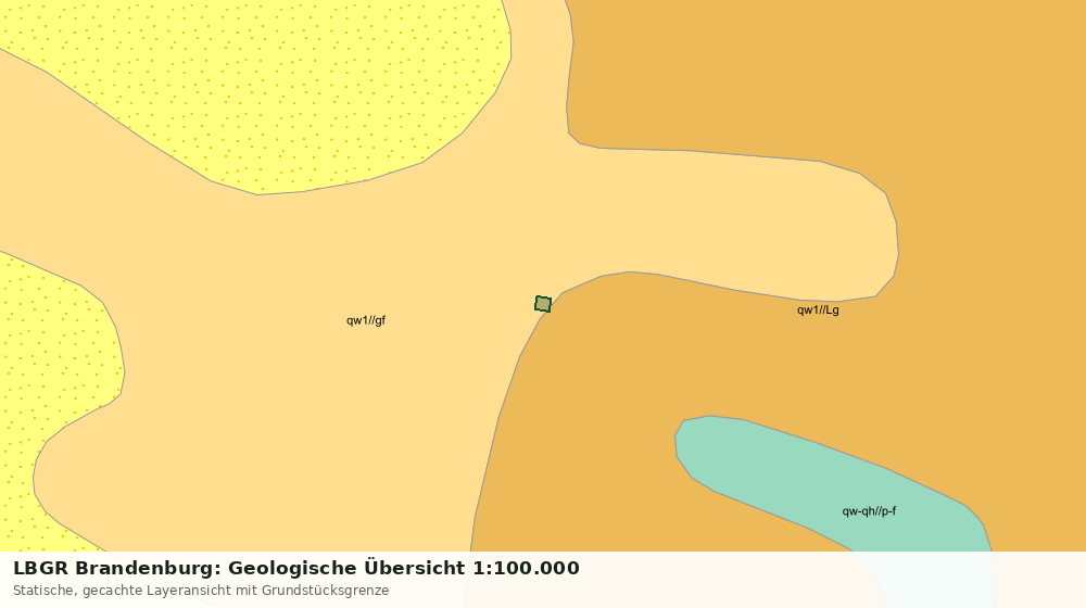 Statische Kartenansicht: LBGR Brandenburg: Geologische Übersicht 1:100.000