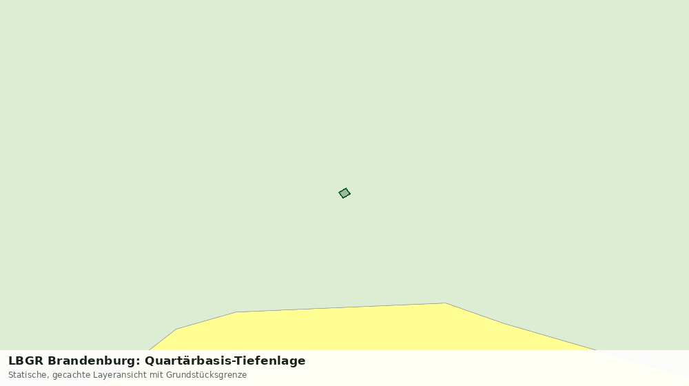Statische Kartenansicht: LBGR Brandenburg: Quartärbasis-Tiefenlage