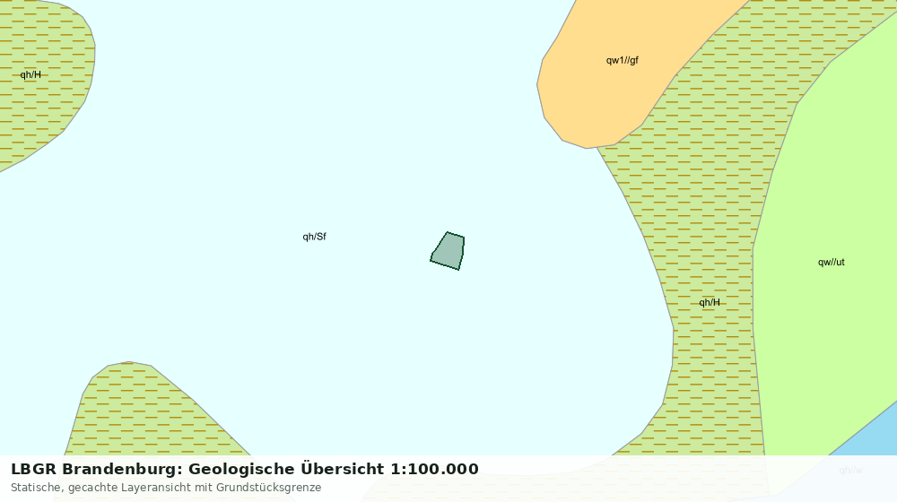 Statische Kartenansicht: LBGR Brandenburg: Geologische Übersicht 1:100.000