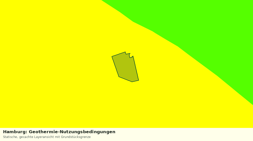 Statische Kartenansicht: Hamburg: Geothermie-Nutzungsbedingungen