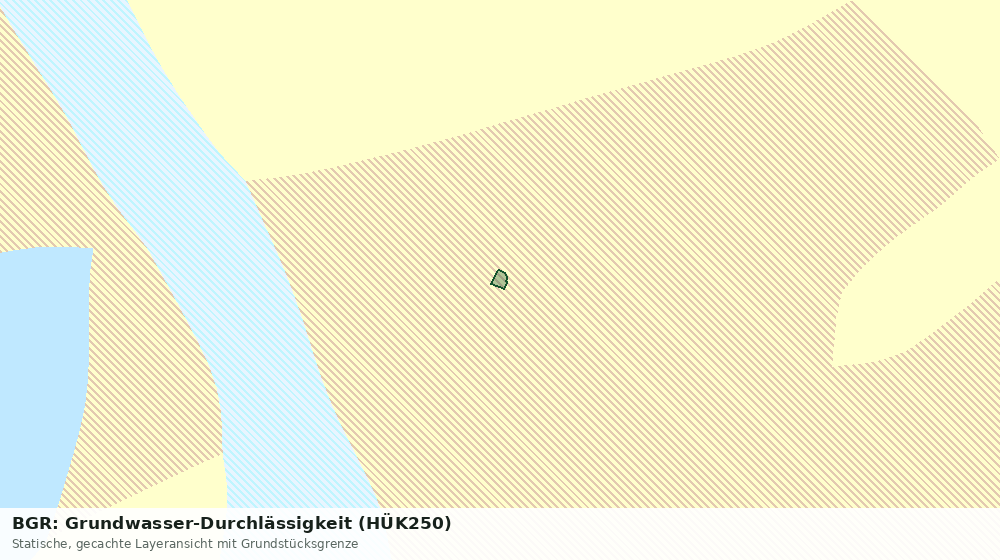 Statische Kartenansicht: BGR: Grundwasser-Durchlässigkeit (HÜK250)