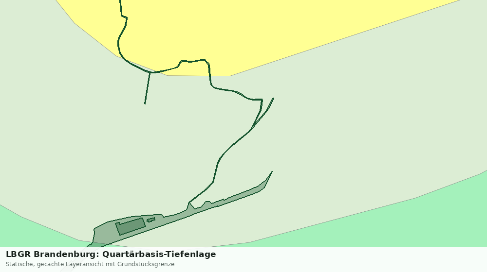 Statische Kartenansicht: LBGR Brandenburg: Quartärbasis-Tiefenlage