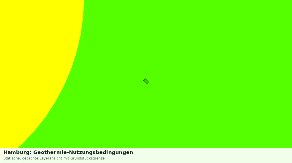 Statische Kartenansicht: Hamburg: Geothermie-Nutzungsbedingungen