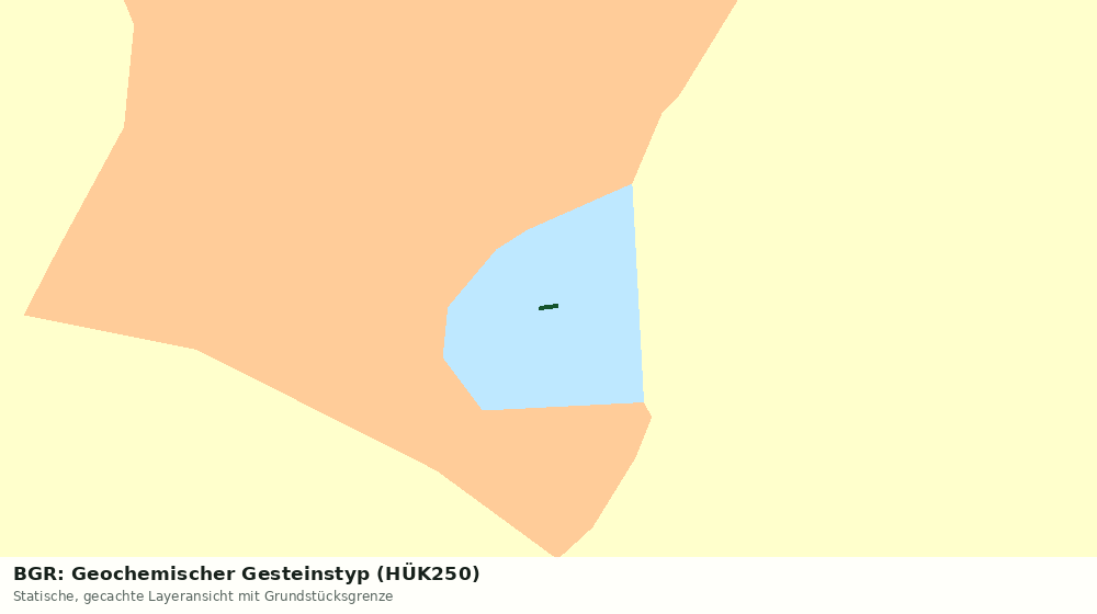 Statische Kartenansicht: BGR: Geochemischer Gesteinstyp (HÜK250)