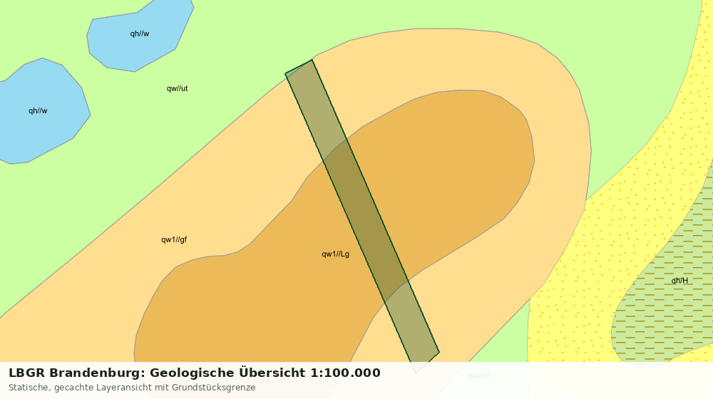 Statische Kartenansicht: LBGR Brandenburg: Geologische Übersicht 1:100.000