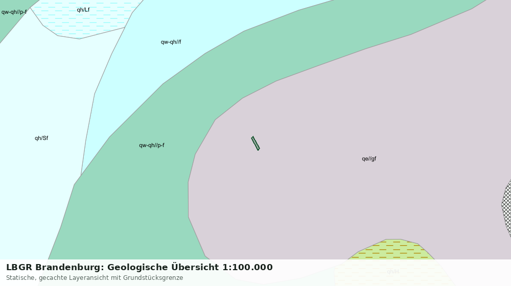 Statische Kartenansicht: LBGR Brandenburg: Geologische Übersicht 1:100.000