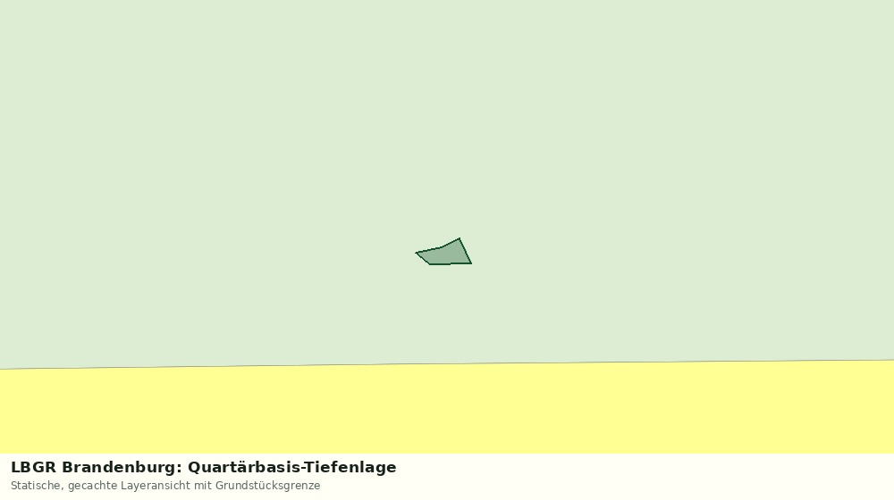Statische Kartenansicht: LBGR Brandenburg: Quartärbasis-Tiefenlage