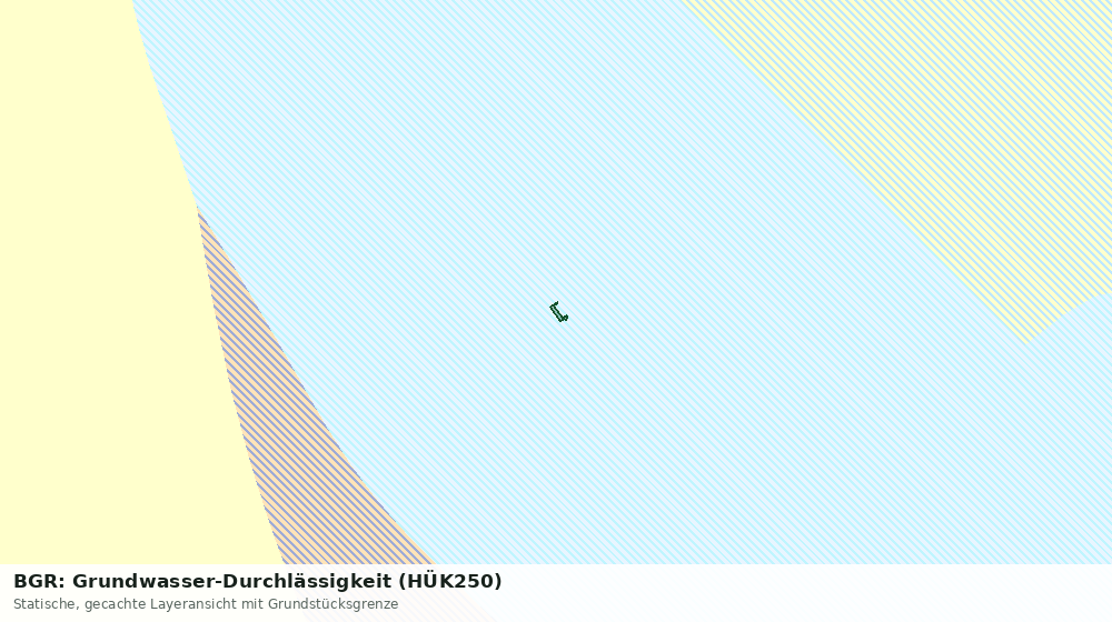 Statische Kartenansicht: BGR: Grundwasser-Durchlässigkeit (HÜK250)