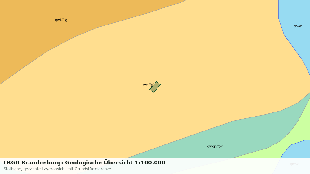 Statische Kartenansicht: LBGR Brandenburg: Geologische Übersicht 1:100.000
