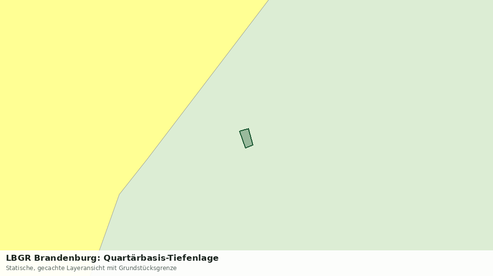 Statische Kartenansicht: LBGR Brandenburg: Quartärbasis-Tiefenlage