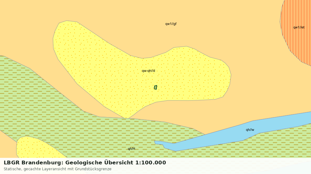 Statische Kartenansicht: LBGR Brandenburg: Geologische Übersicht 1:100.000