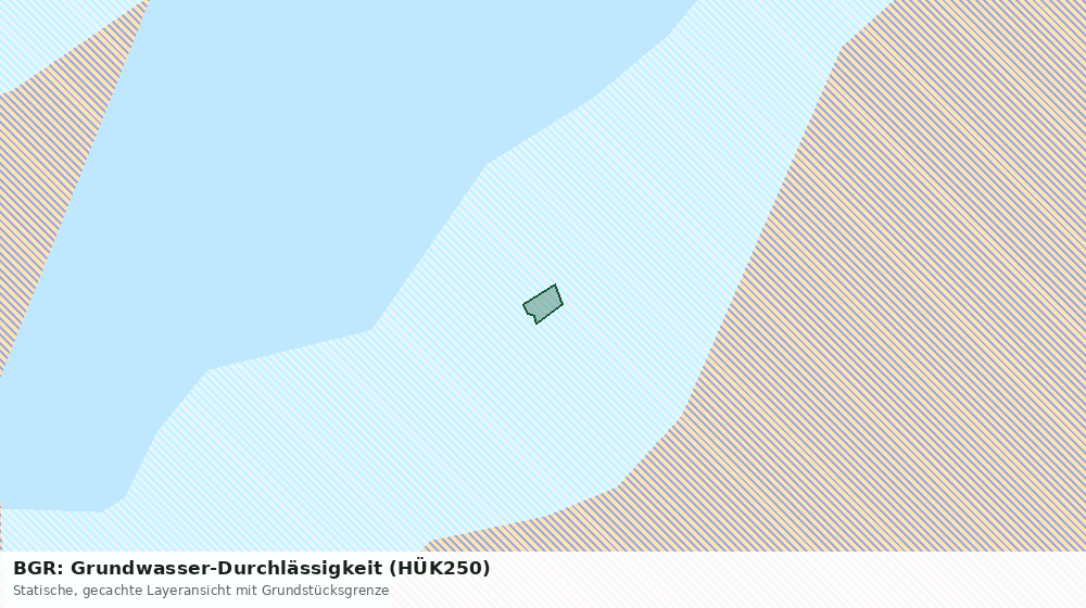 Statische Kartenansicht: BGR: Grundwasser-Durchlässigkeit (HÜK250)