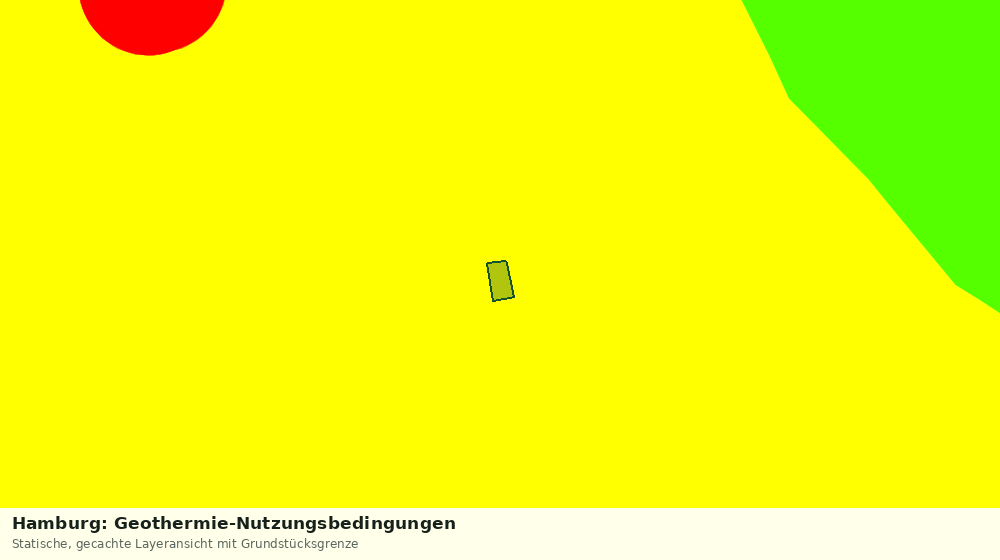Statische Kartenansicht: Hamburg: Geothermie-Nutzungsbedingungen
