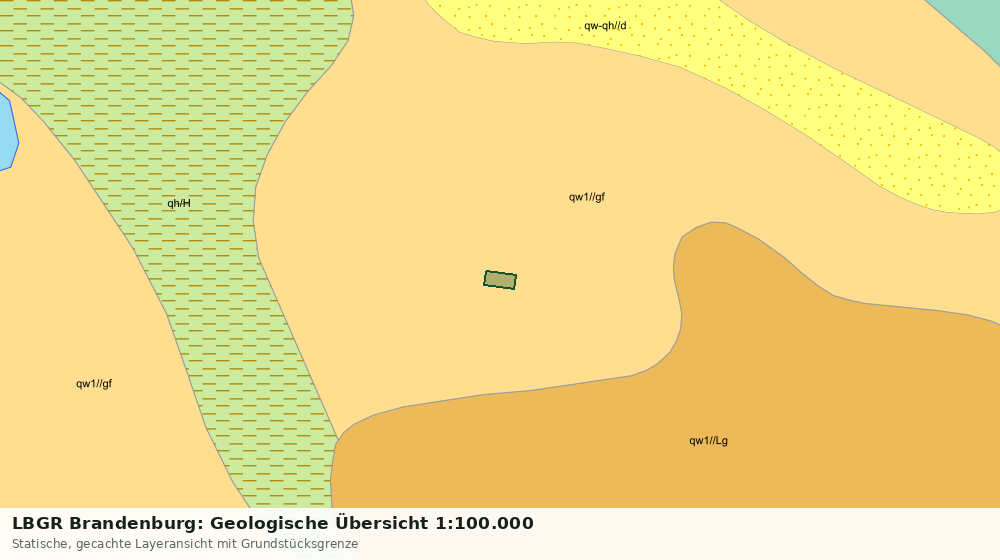 Statische Kartenansicht: LBGR Brandenburg: Geologische Übersicht 1:100.000