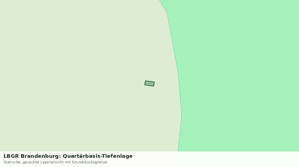 Statische Kartenansicht: LBGR Brandenburg: Quartärbasis-Tiefenlage