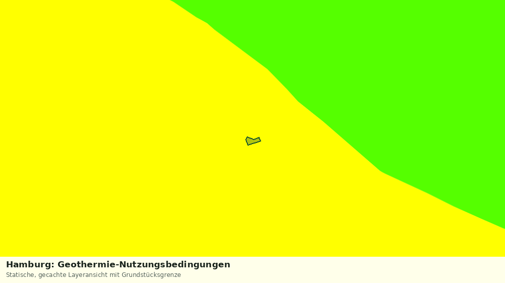 Statische Kartenansicht: Hamburg: Geothermie-Nutzungsbedingungen