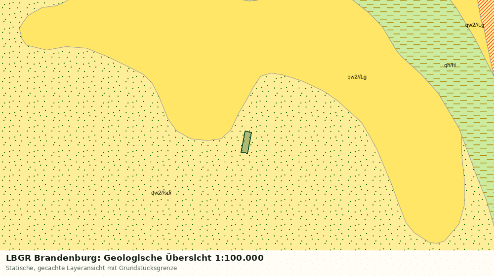 Statische Kartenansicht: LBGR Brandenburg: Geologische Übersicht 1:100.000