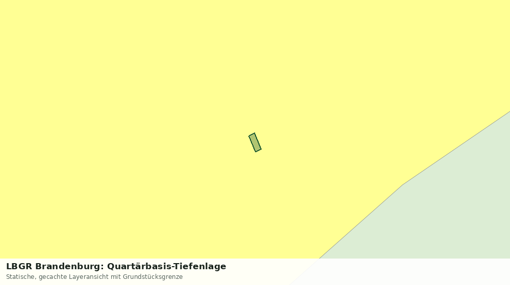 Statische Kartenansicht: LBGR Brandenburg: Quartärbasis-Tiefenlage