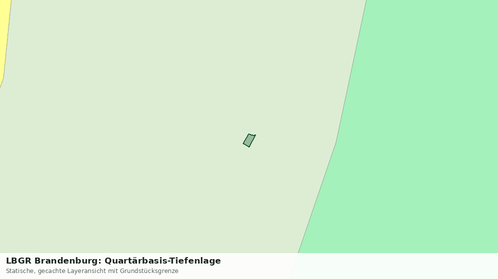 Statische Kartenansicht: LBGR Brandenburg: Quartärbasis-Tiefenlage