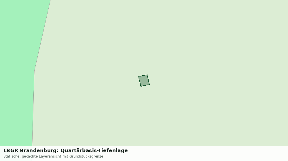 Statische Kartenansicht: LBGR Brandenburg: Quartärbasis-Tiefenlage