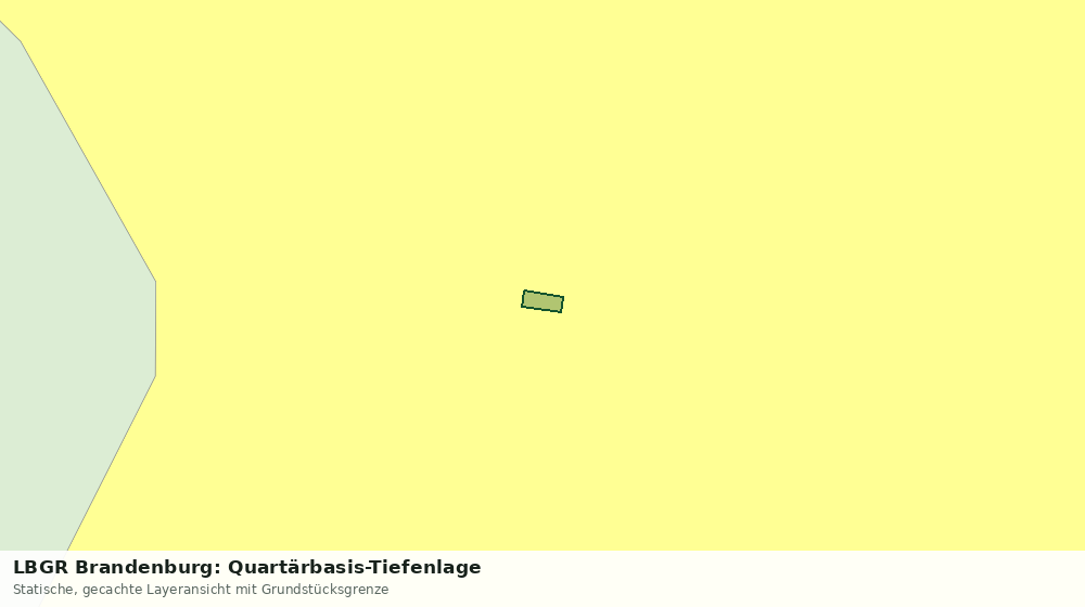 Statische Kartenansicht: LBGR Brandenburg: Quartärbasis-Tiefenlage