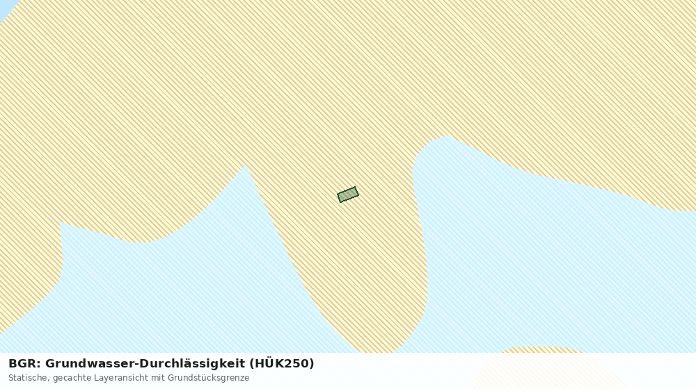 Statische Kartenansicht: BGR: Grundwasser-Durchlässigkeit (HÜK250)