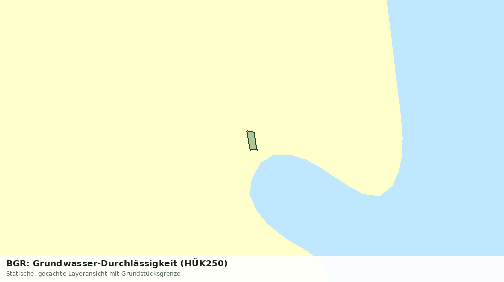 Statische Kartenansicht: BGR: Grundwasser-Durchlässigkeit (HÜK250)