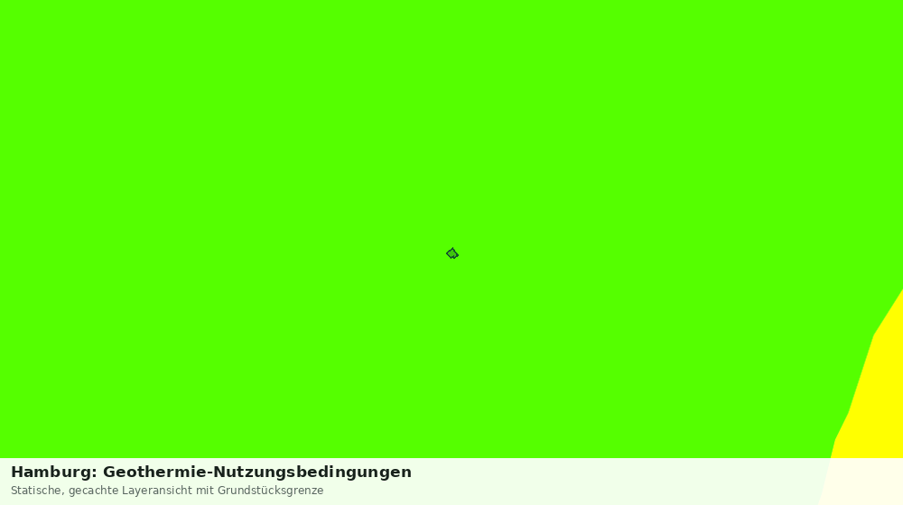 Statische Kartenansicht: Hamburg: Geothermie-Nutzungsbedingungen