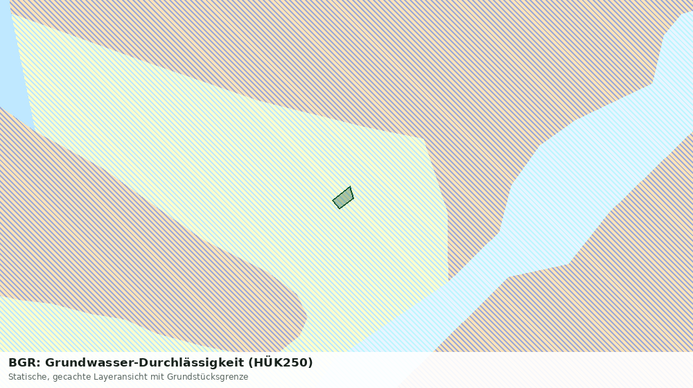 Statische Kartenansicht: BGR: Grundwasser-Durchlässigkeit (HÜK250)