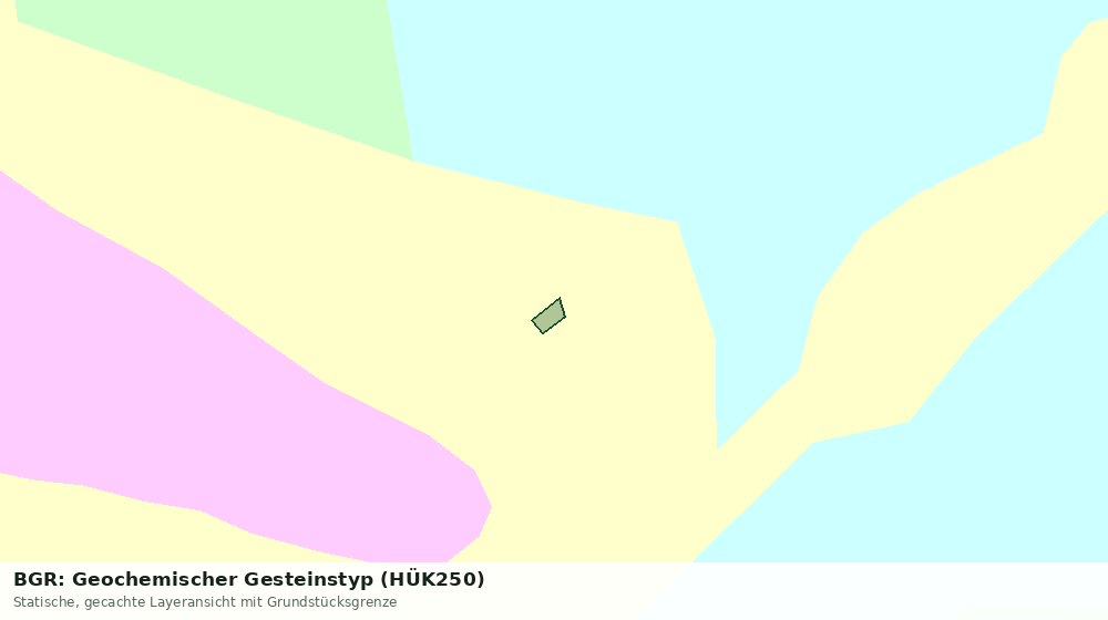 Statische Kartenansicht: BGR: Geochemischer Gesteinstyp (HÜK250)