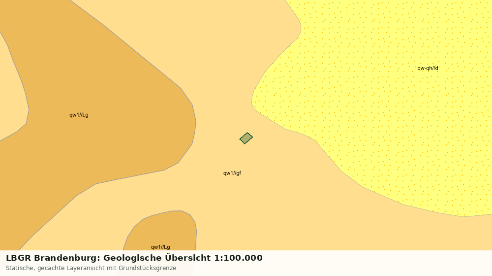 Statische Kartenansicht: LBGR Brandenburg: Geologische Übersicht 1:100.000