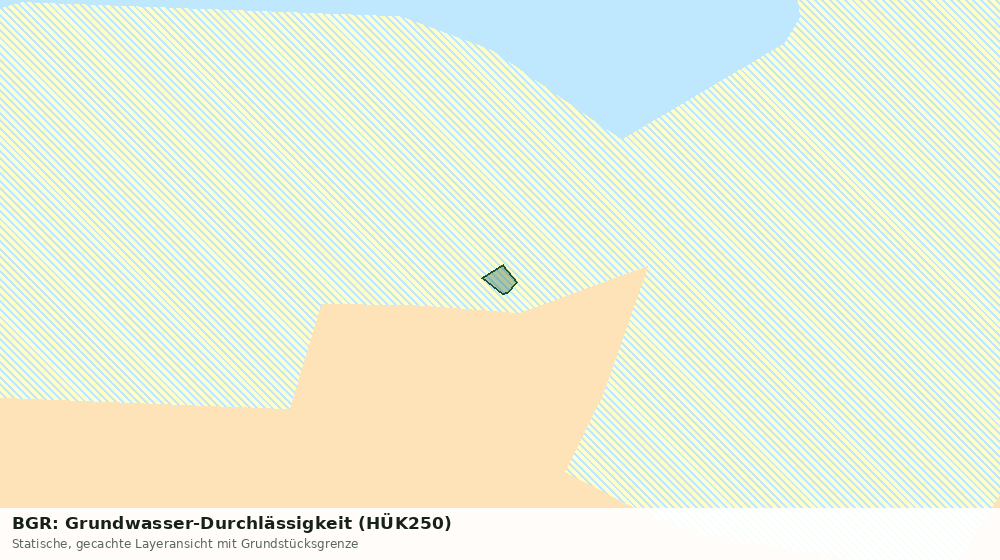 Statische Kartenansicht: BGR: Grundwasser-Durchlässigkeit (HÜK250)