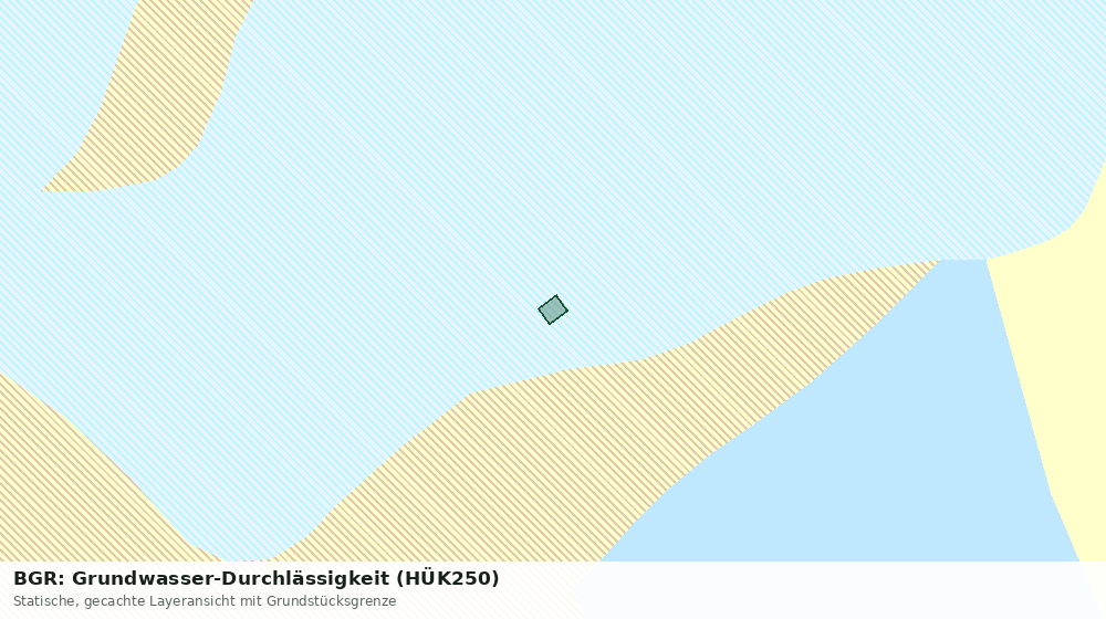 Statische Kartenansicht: BGR: Grundwasser-Durchlässigkeit (HÜK250)