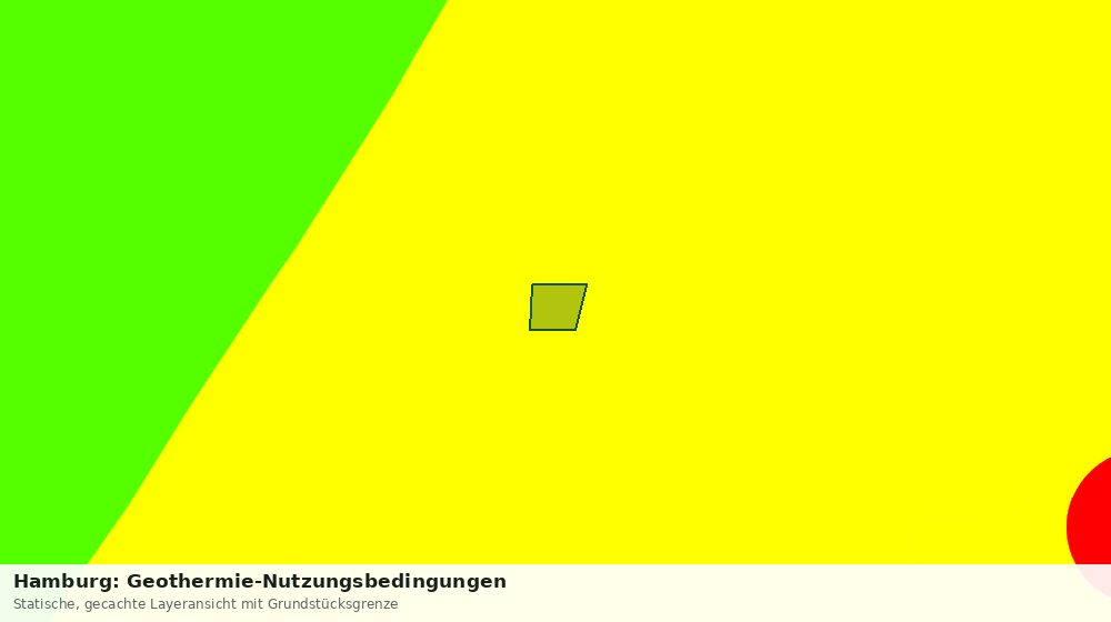 Statische Kartenansicht: Hamburg: Geothermie-Nutzungsbedingungen