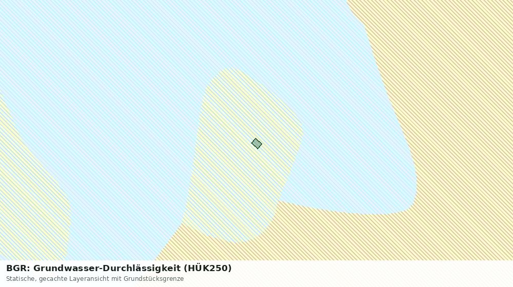 Statische Kartenansicht: BGR: Grundwasser-Durchlässigkeit (HÜK250)