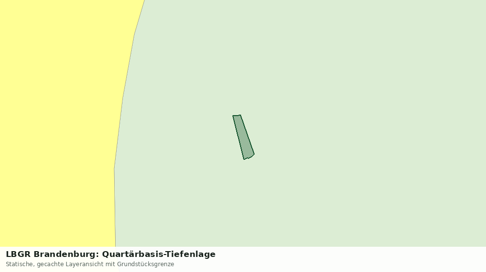 Statische Kartenansicht: LBGR Brandenburg: Quartärbasis-Tiefenlage